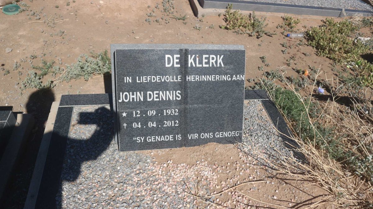 KLERK John Dennis, de 1932-2012