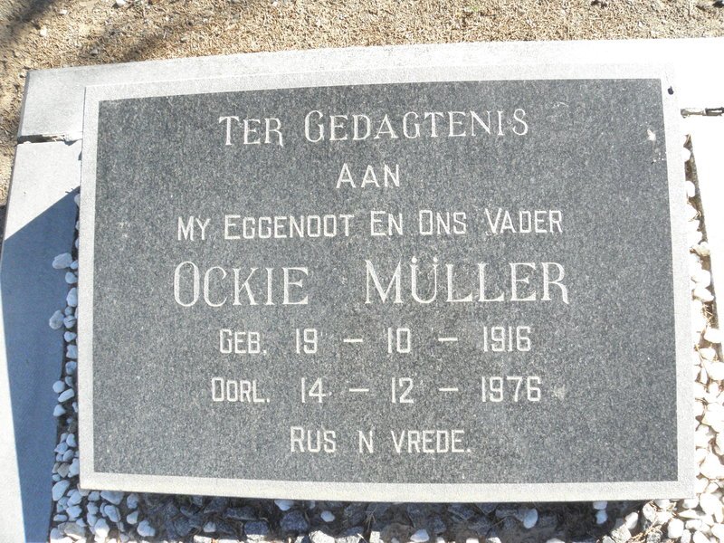 MULLER Ockie 1916-1976