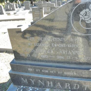 MYNHARDT Christoffel Johannes 1903-1973