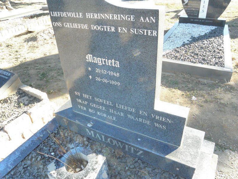 MALOWITZ Magrieta 1948-1999