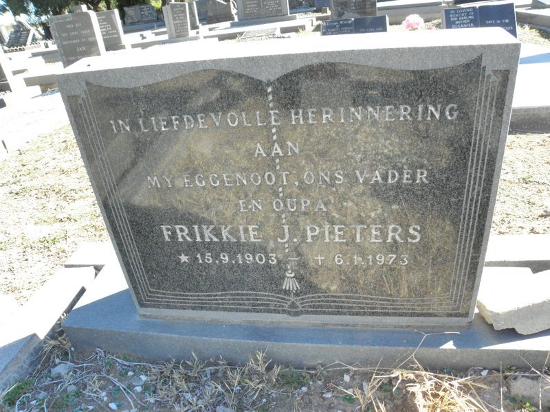 PIETERS Frikkie J. 1903-1973