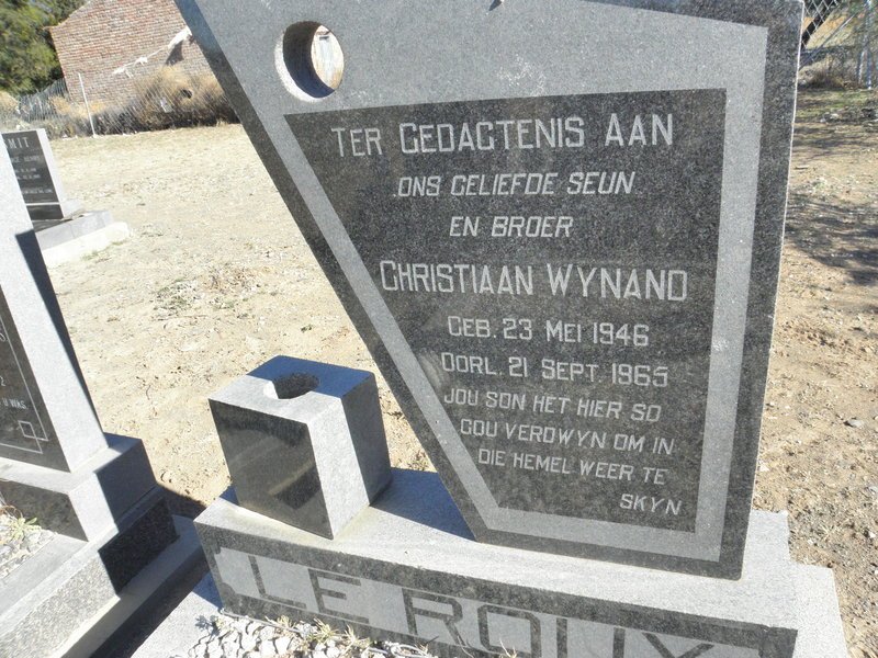 ROUX Christiaan Wynand, Le 1946-1969