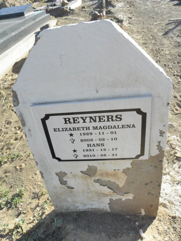 REYNERS Hans 1931-2010 &amp; Elizabeth Magdalena 1929-2002