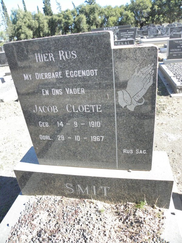 SMIT Jacob Cloete 1910-1967