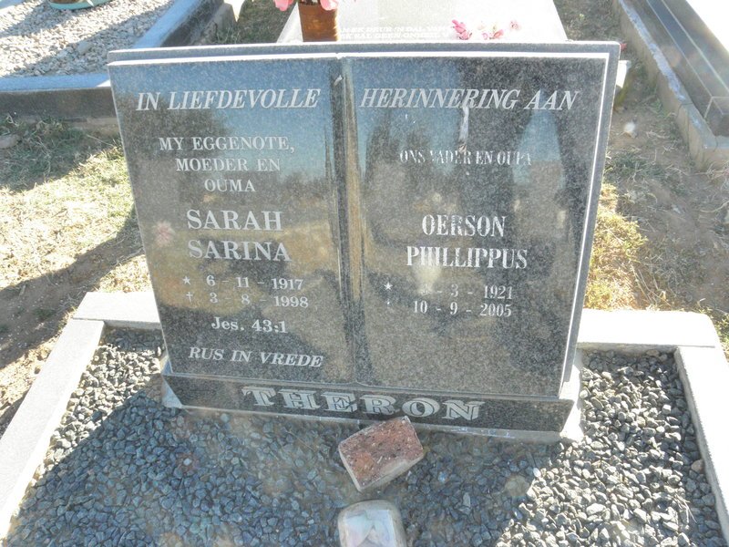 THERON Oerson Phillippus 1921-2005