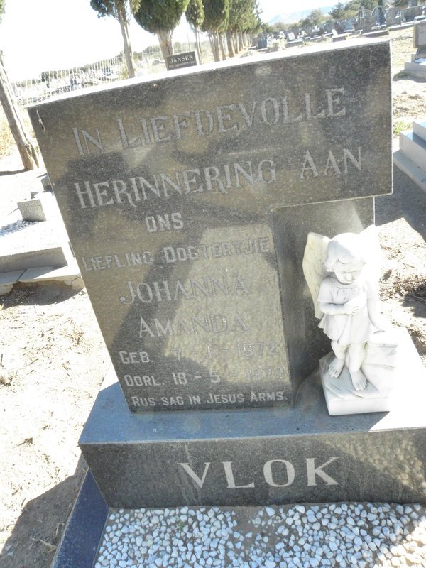 VLOK Johanna Amanda 1972-1972