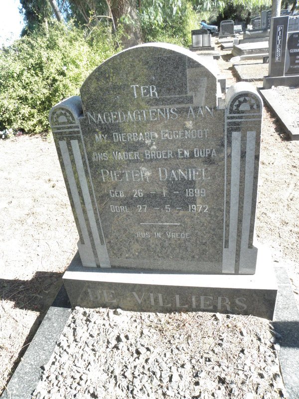 VILLIERS Pieter Daniel, de 1899-1972