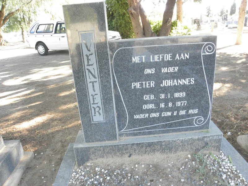 VENTER Pieter Johannes 1899-1977