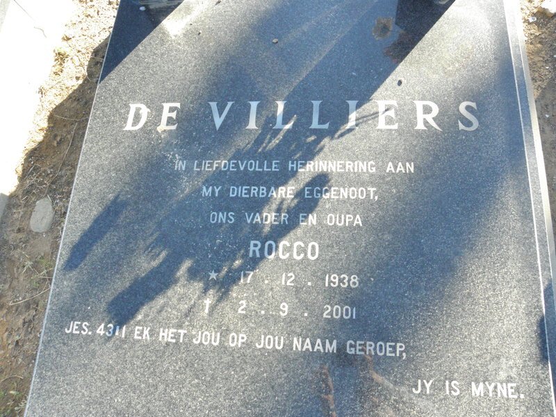 VILLIERS Rocco, de 1938-2001