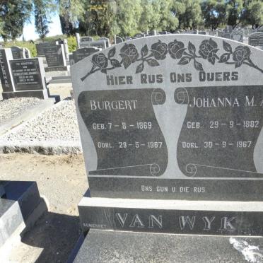 WYK Burgert, van 1869-1967 &amp; Johanna M.A. 1882-1967
