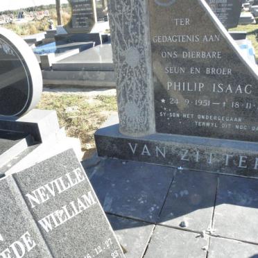 ZITTERS Philip Isaac, van 1951-1972 :: VAN ZITTERS Neville William 1946-2007