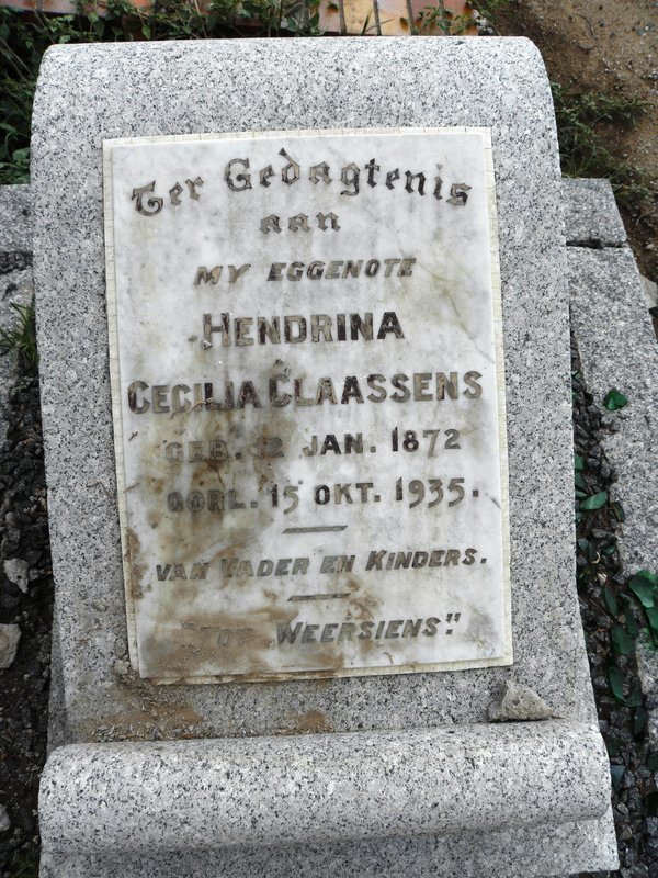CLAASSENS Cecilia 1872-1935