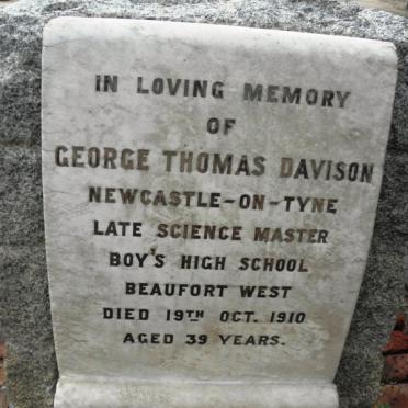 DAVISON George Thomas -1910