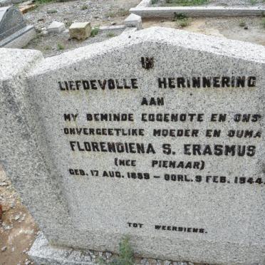 ERASMUS Florendiena S. nee PIENAAR 1889-1944