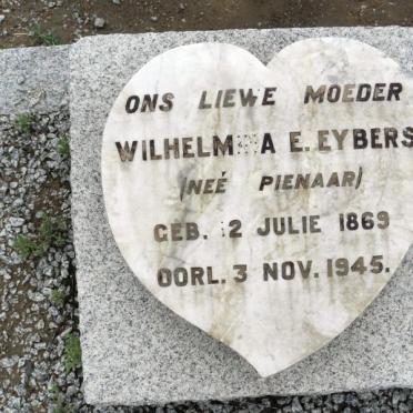 EYBERS Wilhelmina E. nee PIENAAR 1869-1945