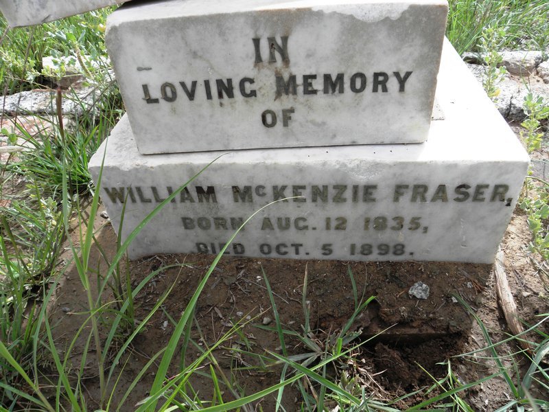 FRASER William McKenzie 1835-1898