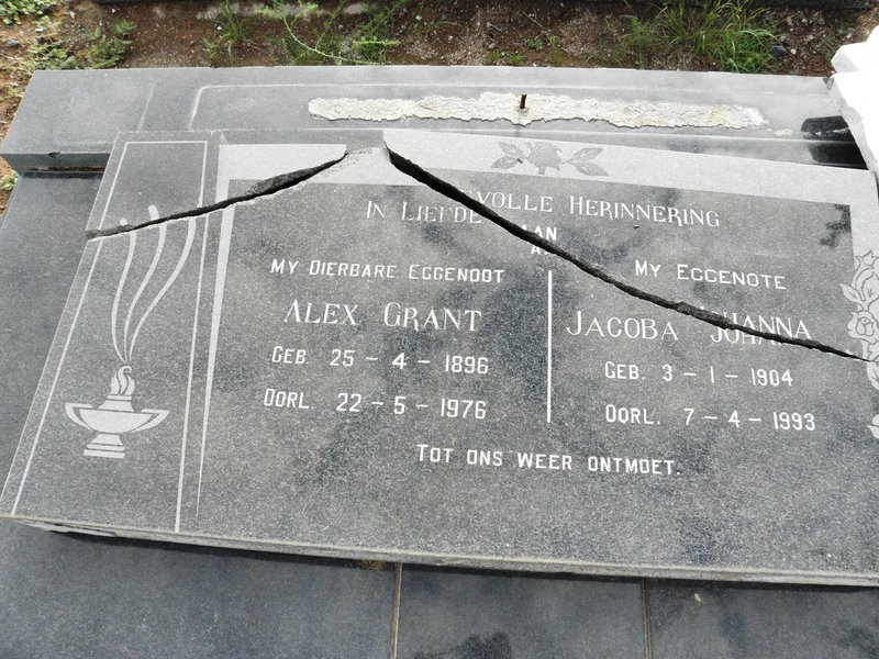 GRANT Alex 1896-1976 &amp; Jacoba Johanna 1904-1993
