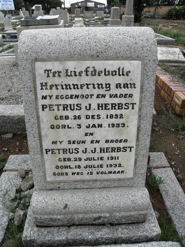 HERBST Petrus J. 1852-1933 :: HERBST Petrus J.J. 1911-1932