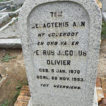 OLIVIER Petrus Jacobus 1870-1953