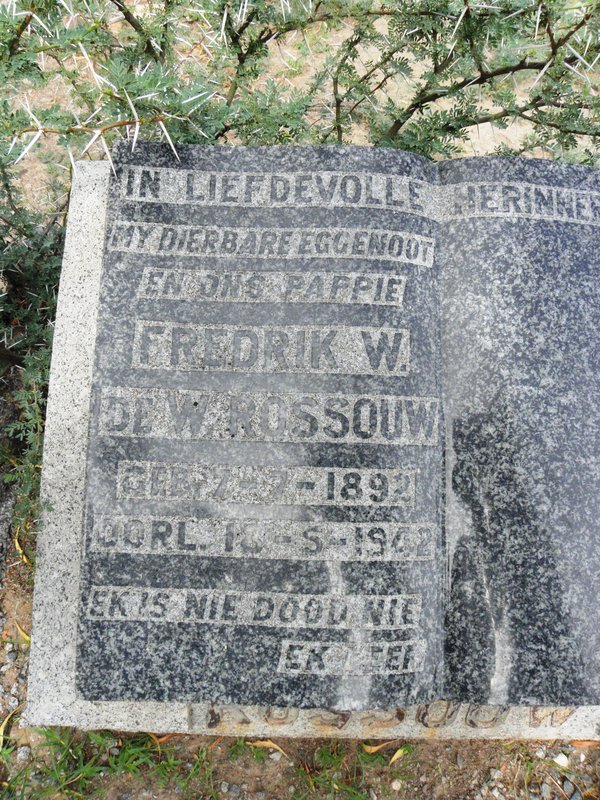 ROSSOUW Fredrik W. de W. 1892-1942