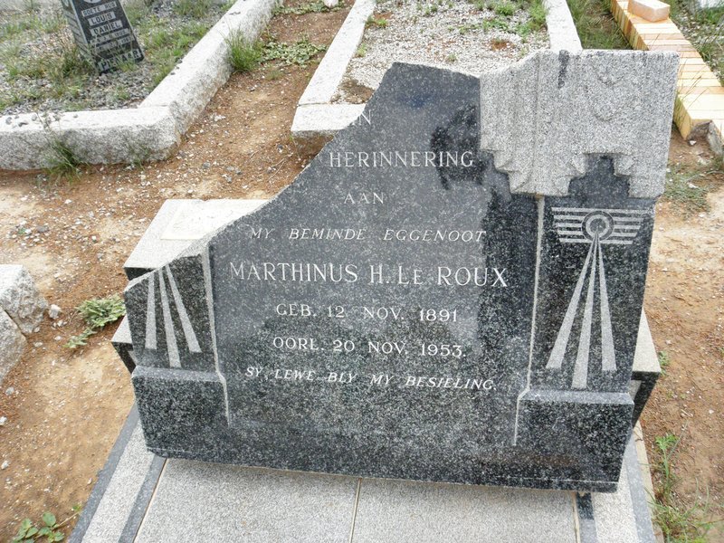 ROUX Marthinus H., le 1891-1953