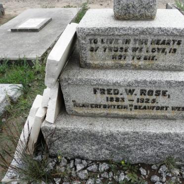 ROSE Fred. W. 1883-1925