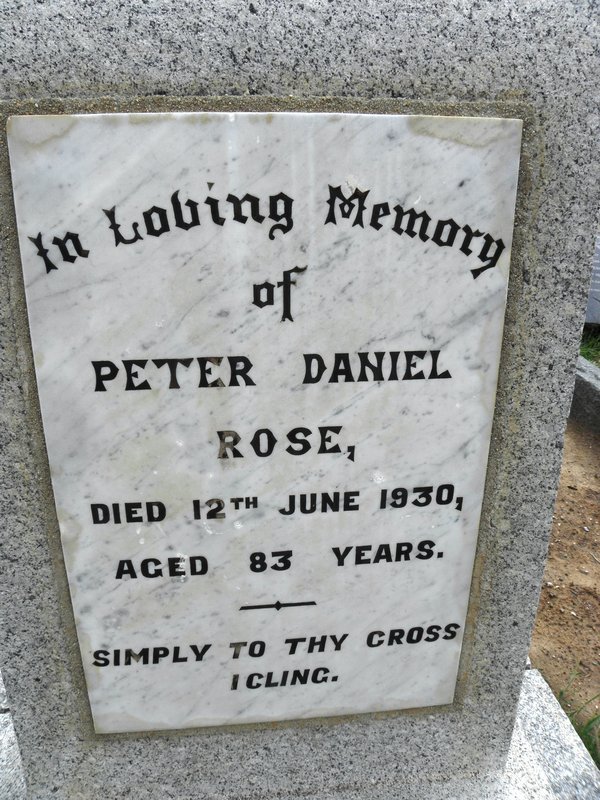 ROSE Peter Daniel -1930