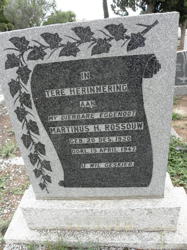ROSSOUW Martinus H. 1920-1947