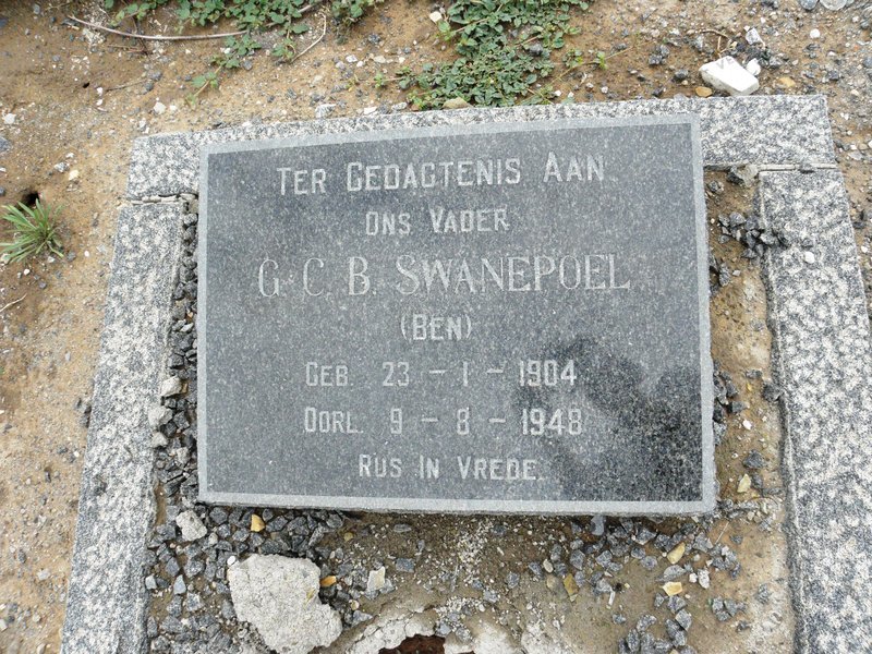 SWANEPOEL G.C.B. 1904-1948