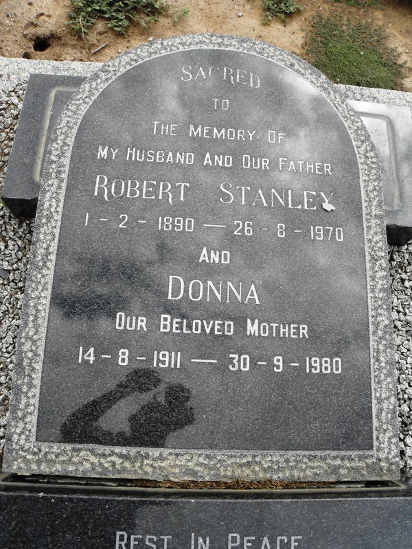 STANLEY Robert 1890-1970 &amp; Donna 1911-1980