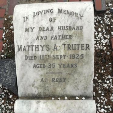 TRUTER Matthys A. -1925