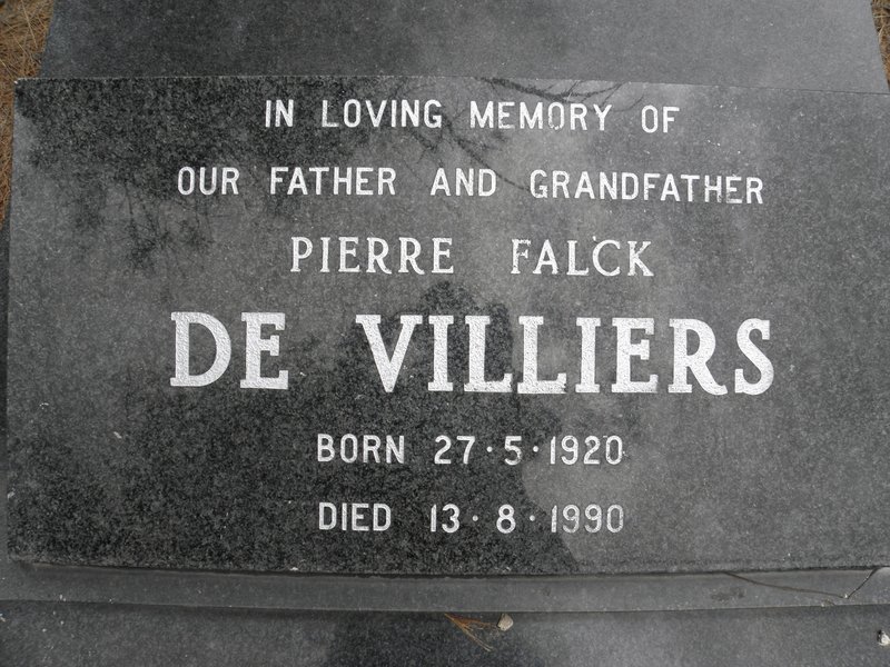 VILLIERS Pierre Falck, de 1920-1990