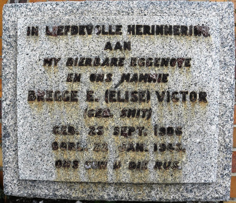 VICTOR Bregge E. nee SMITH 1906-1943