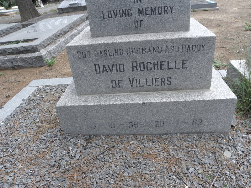 VILLIERS David Rochelle, de 1936-1989