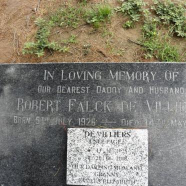 VILLIERS Robert Falck, de 1926-1971 &amp; ? Elizabeth PAGE 1925-2008