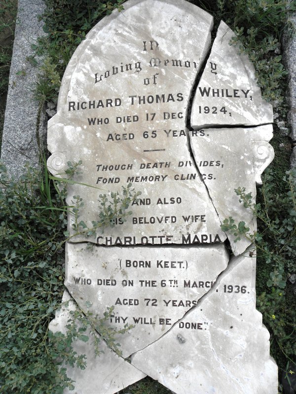 WHILEY Richard Thomas -1924 Charlotte Maria KEET -1936