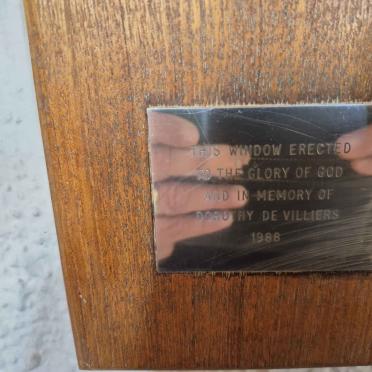VILLIERS Dorothy, de 1988