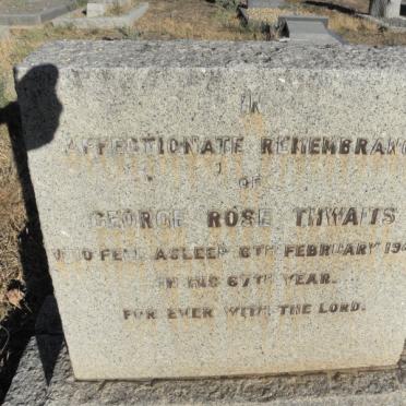 THWAITS George Rose -1942