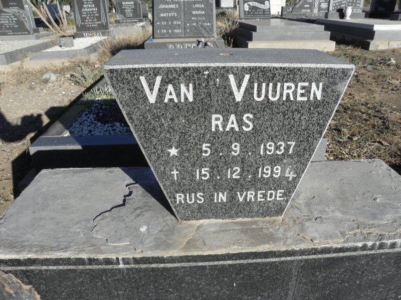 VUUREN Ras, van 1937-1994