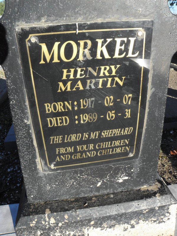 MORKEL Henry Martin 1917-1989