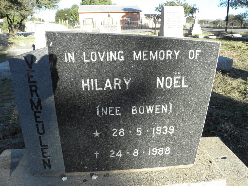 NOEL Hilary nee BOWEN 1939-1988