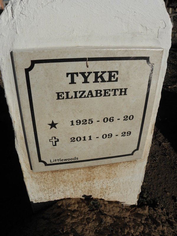 TYKE Elizabeth 1925-2011