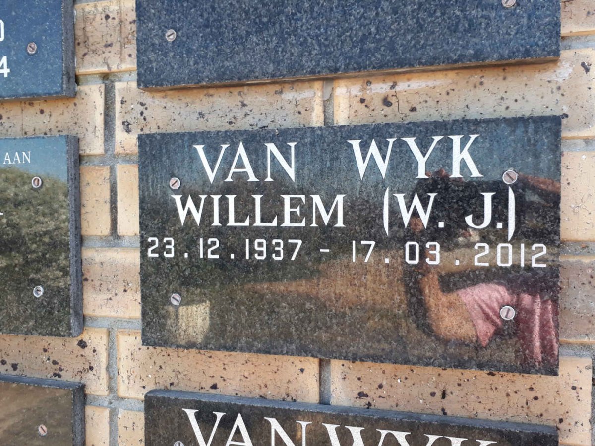 WYK W.J., van 1937-2012
