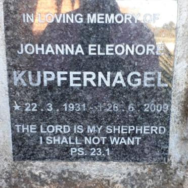 KUPFERNAGEL Johanna Eleonore 1931-2009