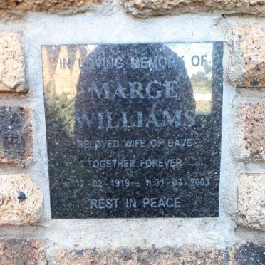 WILLIAMS Marge 1919-2003