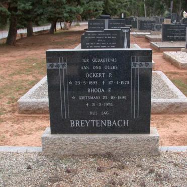 BREYTENBACH Ockert P. 1893-1973 &amp; Rhoda. F. 1895-1975