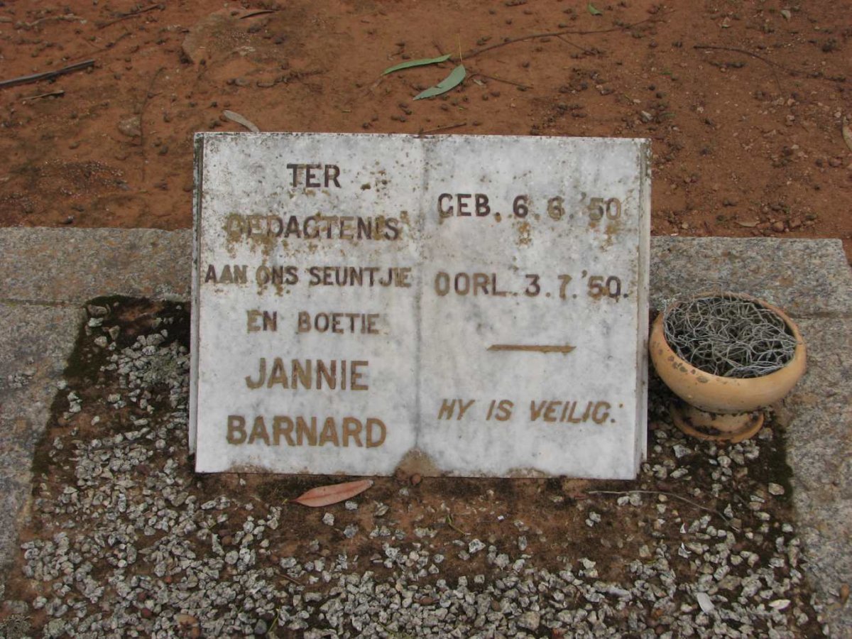 BARNARD Jannie 1950-1950