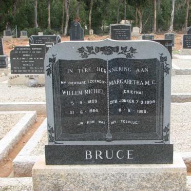 BRUCE Willem Michiel 1899-1964 &amp; Margaretha M.C. JONKER 1894-1980