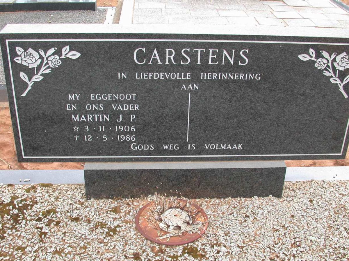 CARSTENS Martin J.P. 1906-1986