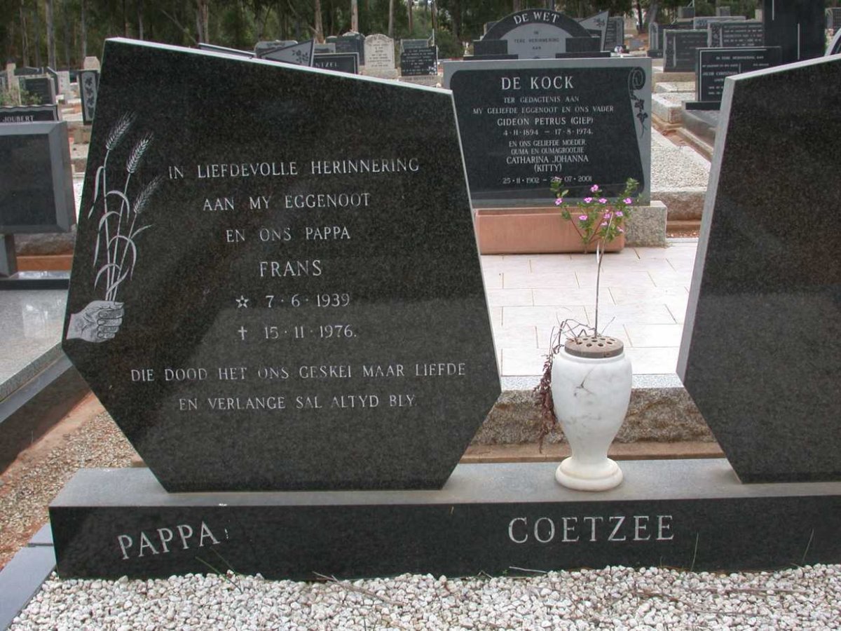 COETZEE Frans 1939-1976